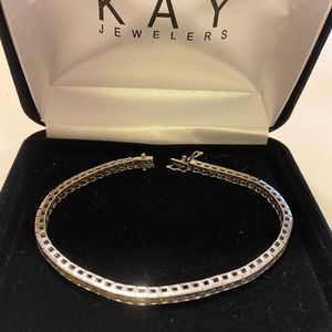 10k gold sapphire bracelet